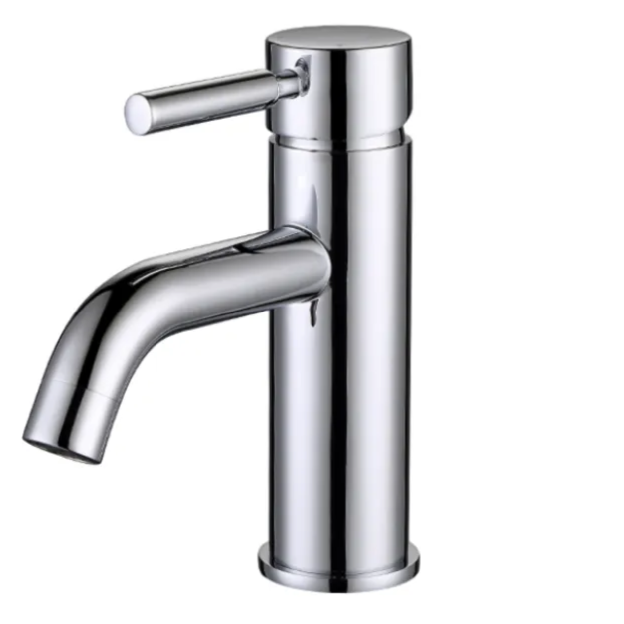 Chrome PAVIA Curved Basin Mixer with Optional Styles