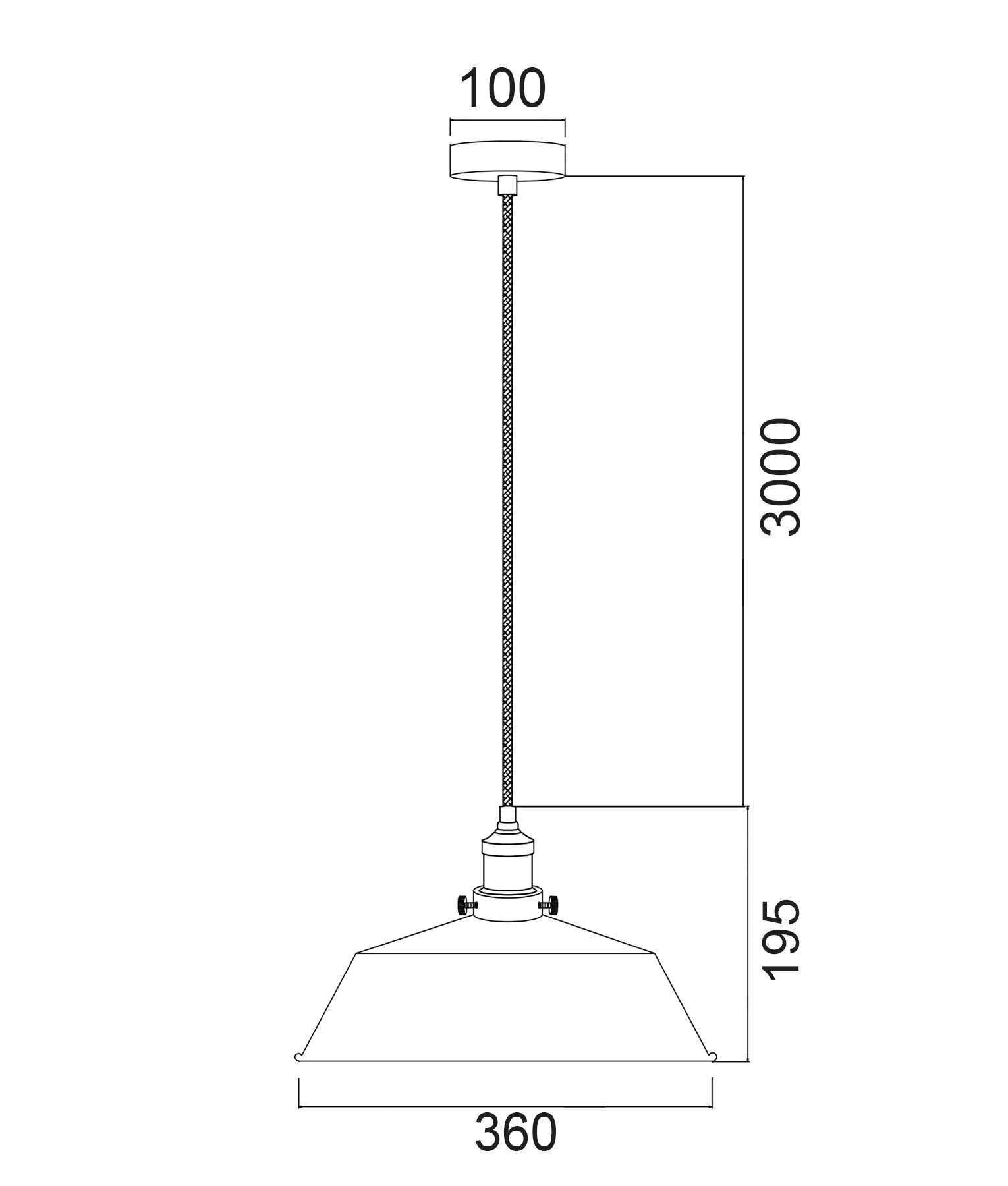 CEREMA Interior Angled Dome Pendant Light in White with Antique Brass & Black Highlights