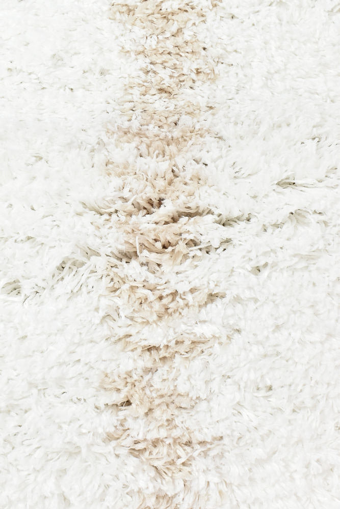 Cobi Soft Beige and White Machine-Made Rug 8745A for Modern Homes