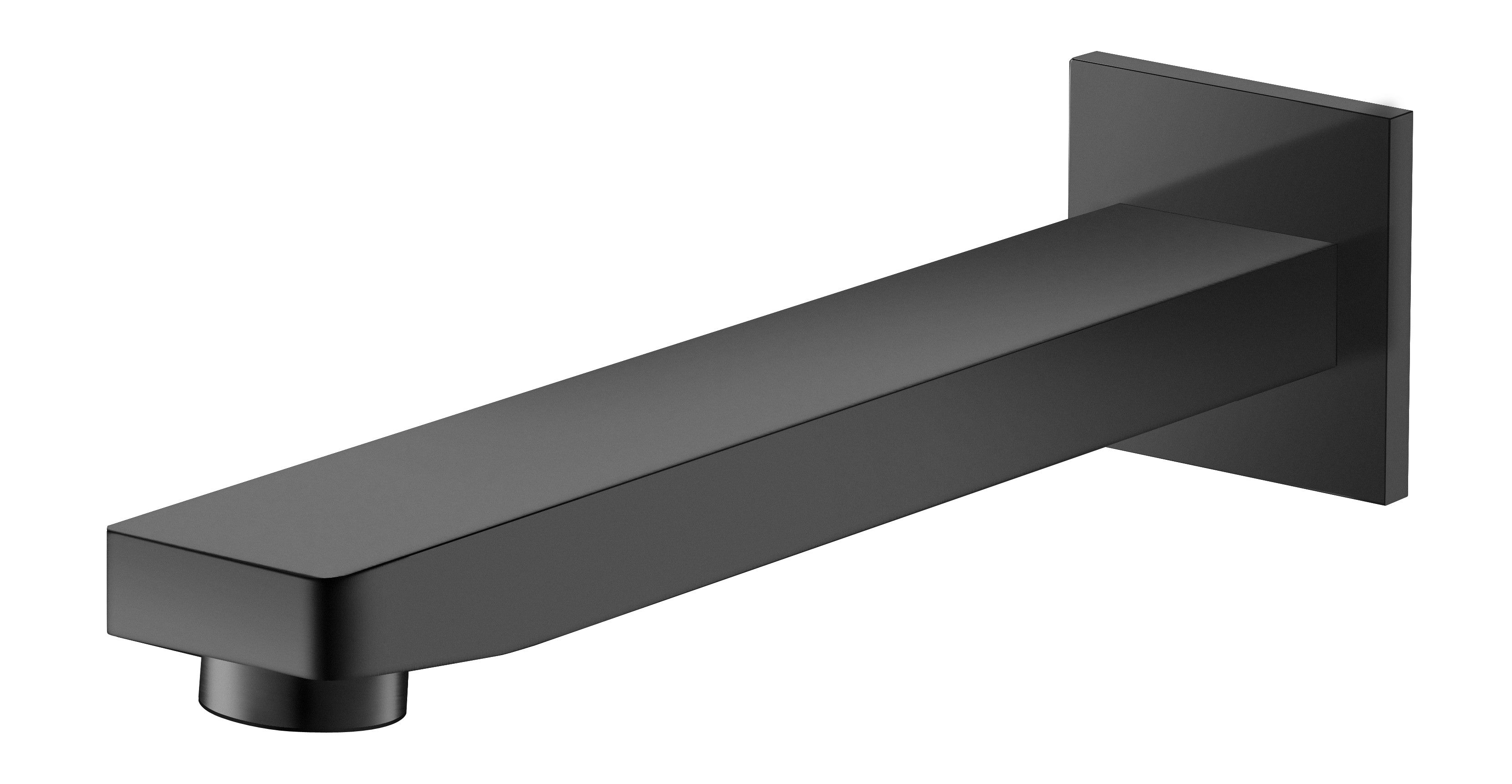 Matte Black Brass CERAM Bath Spout for a Stylish Bathroom