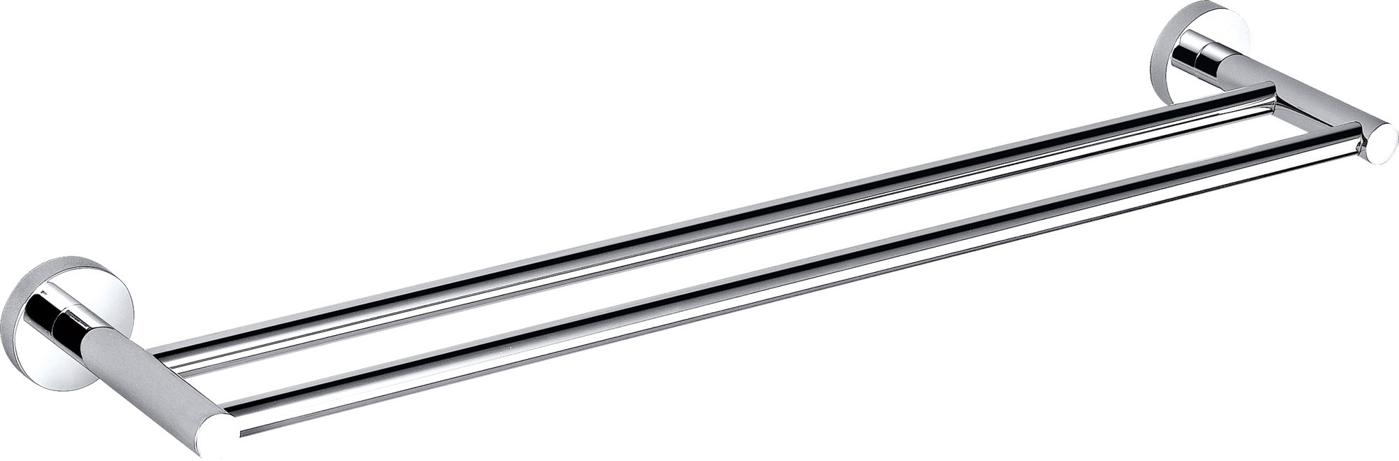 600mm Chrome Otus Double Round Towel Rail with 7-Year Warranty