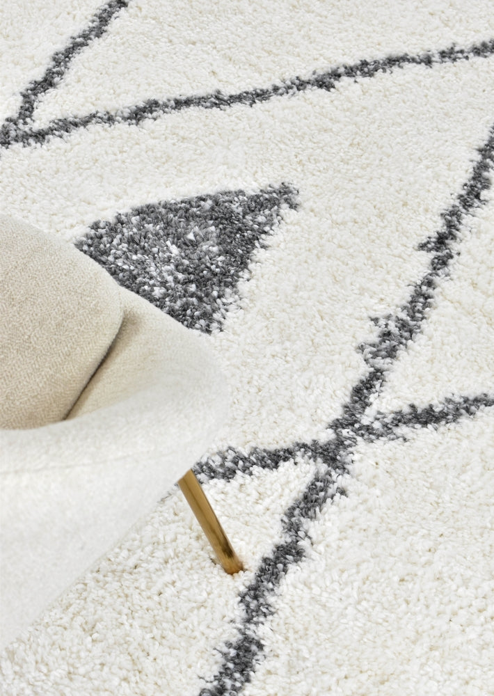 Hot Sale! Palermo Dark Grey Shaggy Rug 0B586A