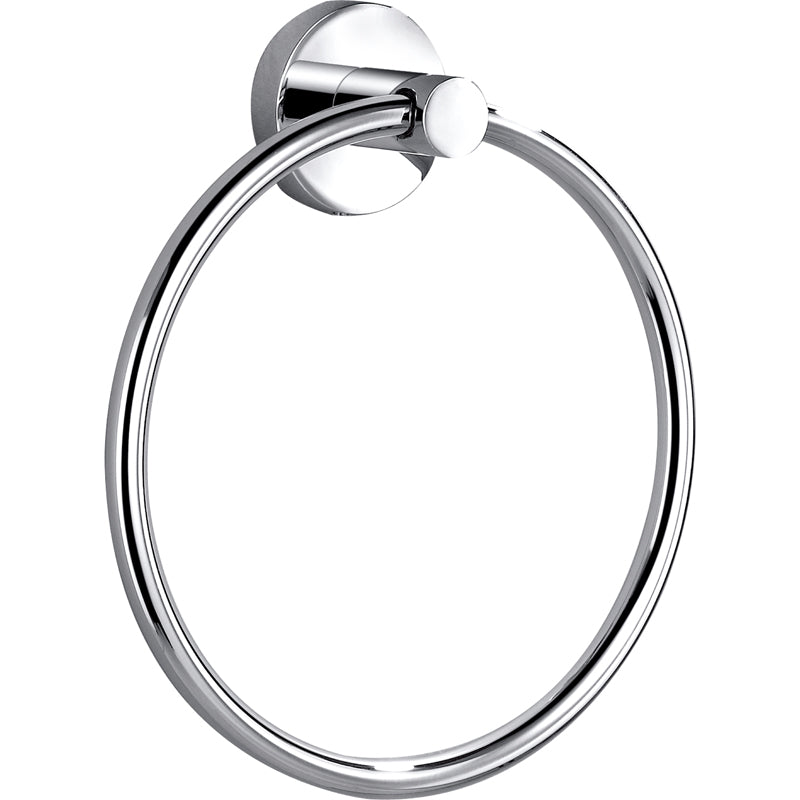 Chrome-Plated Brass Otus Towel Ring with 7-Year Warranty