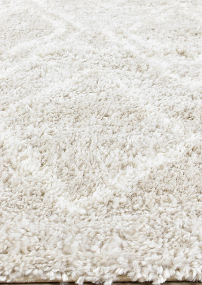 Hot! Cream Beige Palermo Shaggy Rug 0B482A