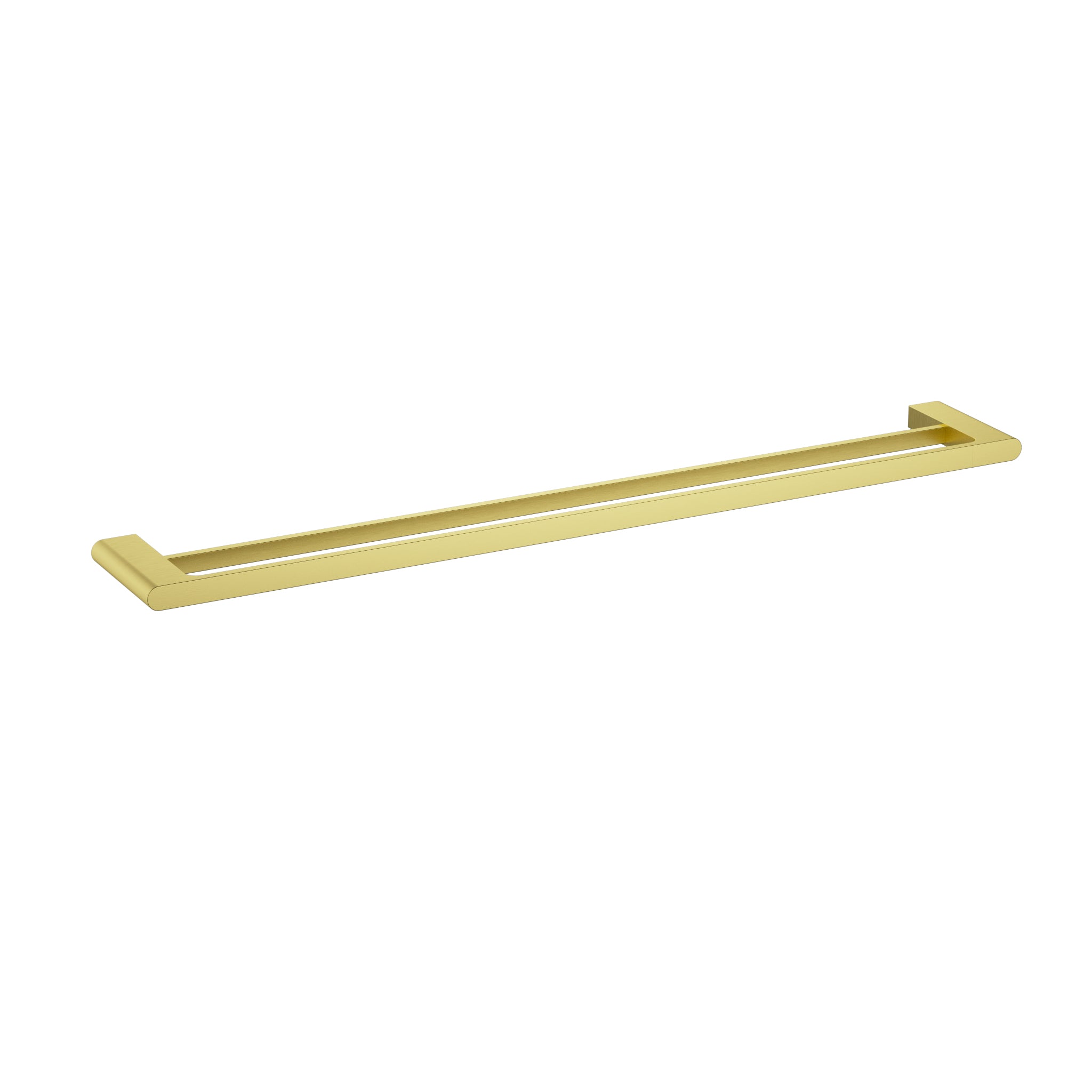 Hot Deal! 800mm Brushed Gold Cora Double Towel Rail