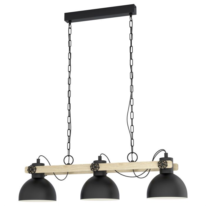 Hot Sale! LUBENHAM 63N Steel Black Pendant Light for Soft Industrial Home Decor