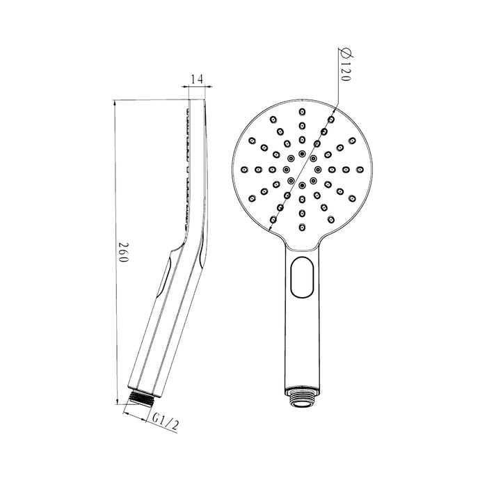 Hot Deal: PAVIA 200mm Chrome Twin Shower on Rail with Bottom Inlet