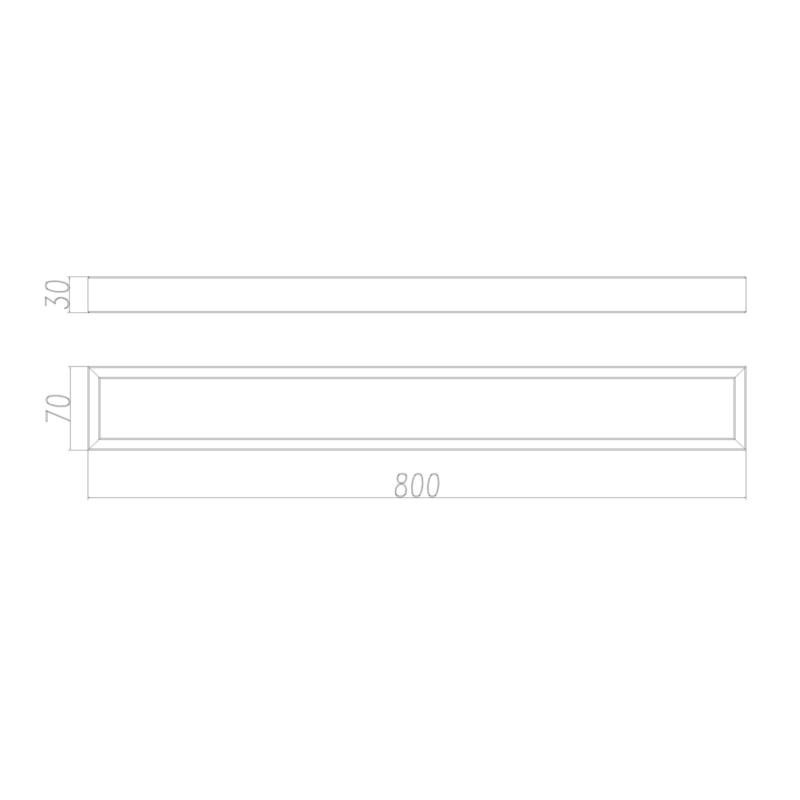 800mm Cavallo Single Square Towel Rail in Brushed Yellow Gold - Affordable Deal
