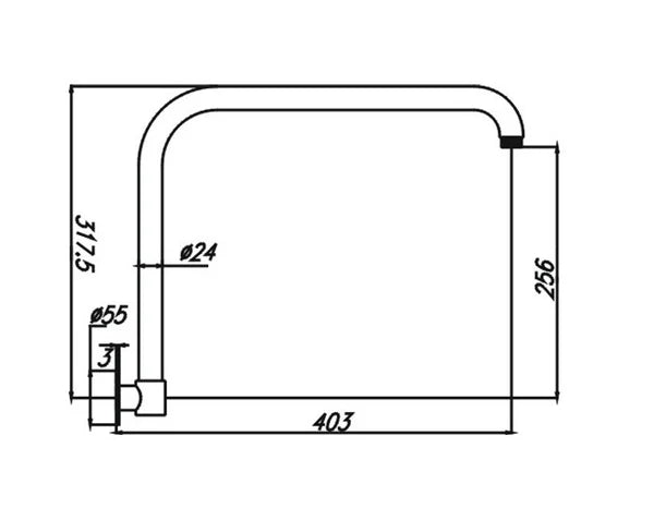 Hot Deal! Brushed Nickel Chris Shower Arm
