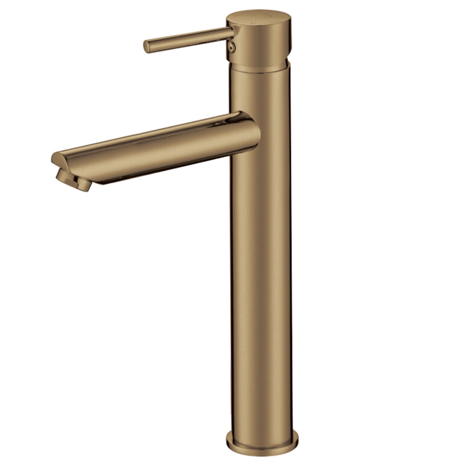 Hot! Pentro Round Tall Basin Mixer in Brushed Yellow Gold