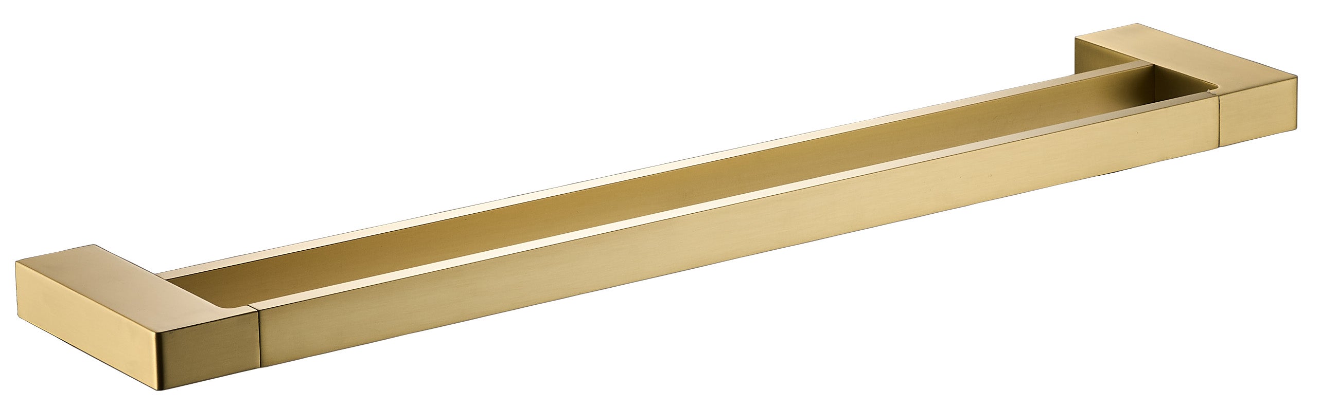 600 mm Brushed Gold Double Ceramic Towel Rail