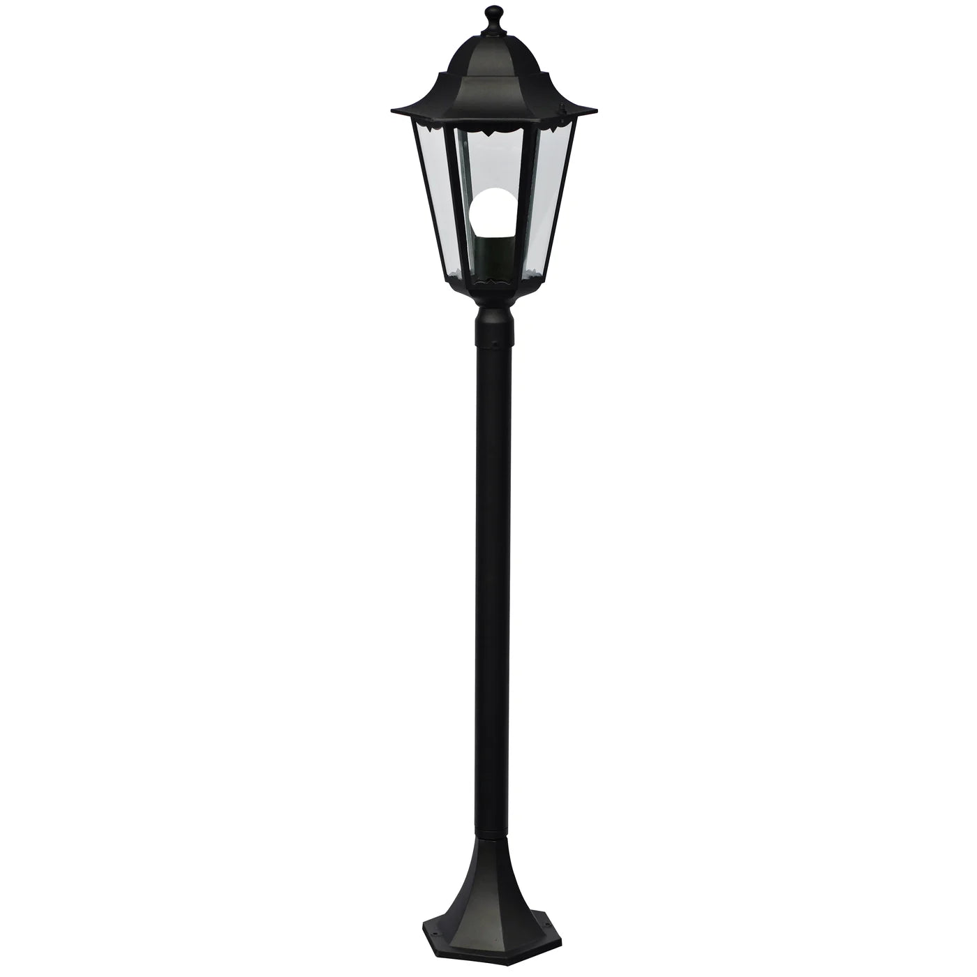 Nordlux Cardiff Outdoor Garden Pillar Light - Elegant Black Design, Ideal for Walkways