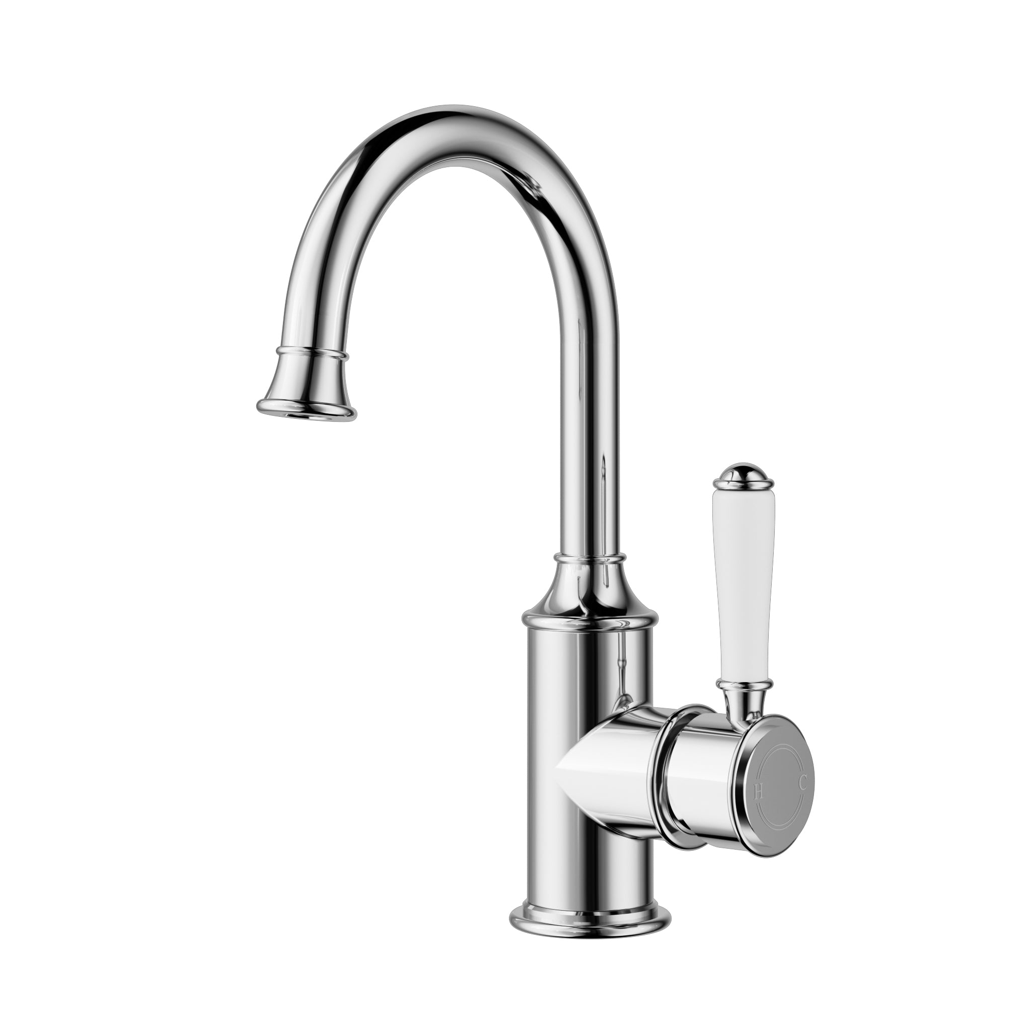 Hot Deal! Clasico Chrome Gooseneck Basin Mixer