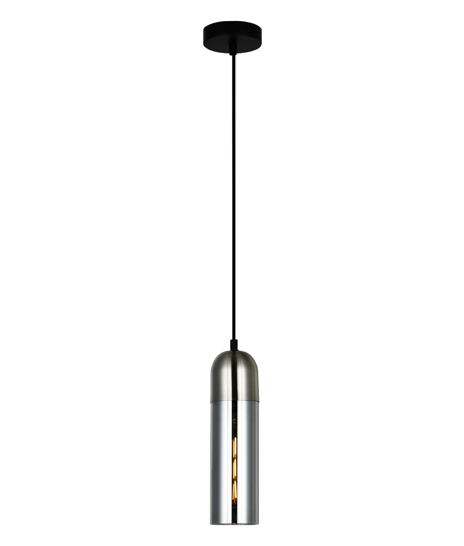 Hot Sale! Interior Round Top Glass Cylinder Pendant Light