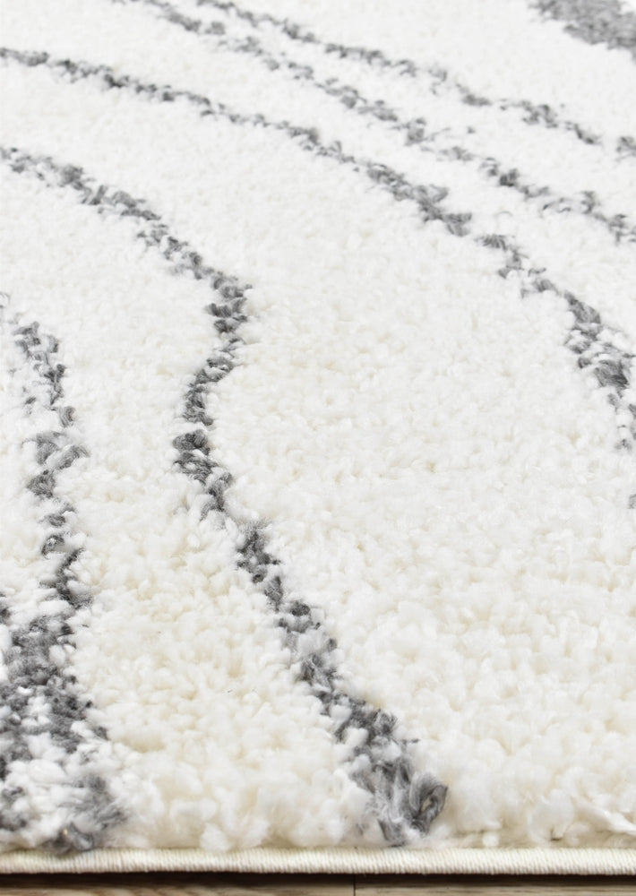 Dark Grey Palermo Shaggy Rug 0B483A with Luxurious Texture