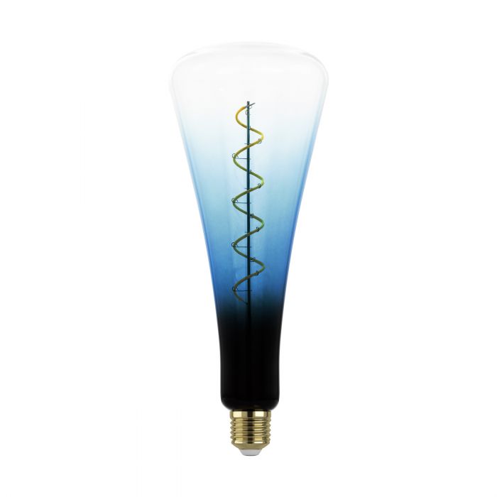 4W E27 1800K Dimmable LED Bulb T110 with Blue Transparent Glass