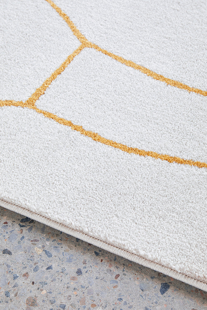 Turkish Power - Loomed Paradise Amy Gold Rug with 10mm Pile