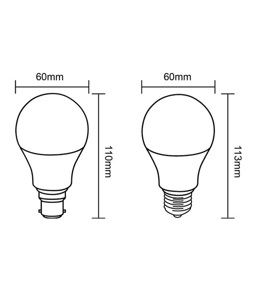 Special Offer! 7W LED GLS (A60) Anti - Insect Yellow Bug Globes