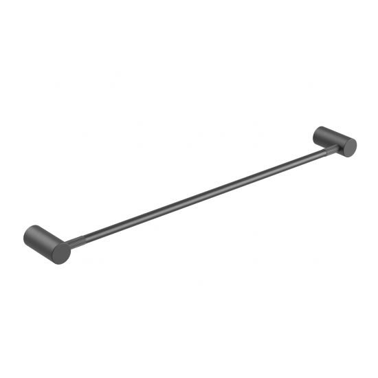 Hot Deal! CADDENCE 600mm Brushed Gun Metal Grey Single Towel Rail