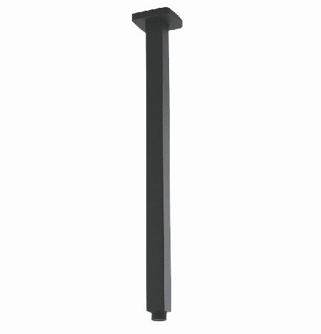 Cavallo 400mm Gun Metal Grey Square Ceiling Shower Arm - Luxury Sale