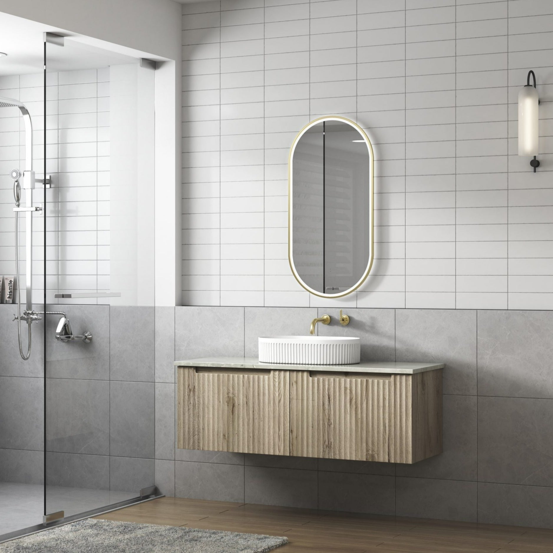 Exclusive CALDER Wall - Hung Vanity in Natural Oak (All Sizes)