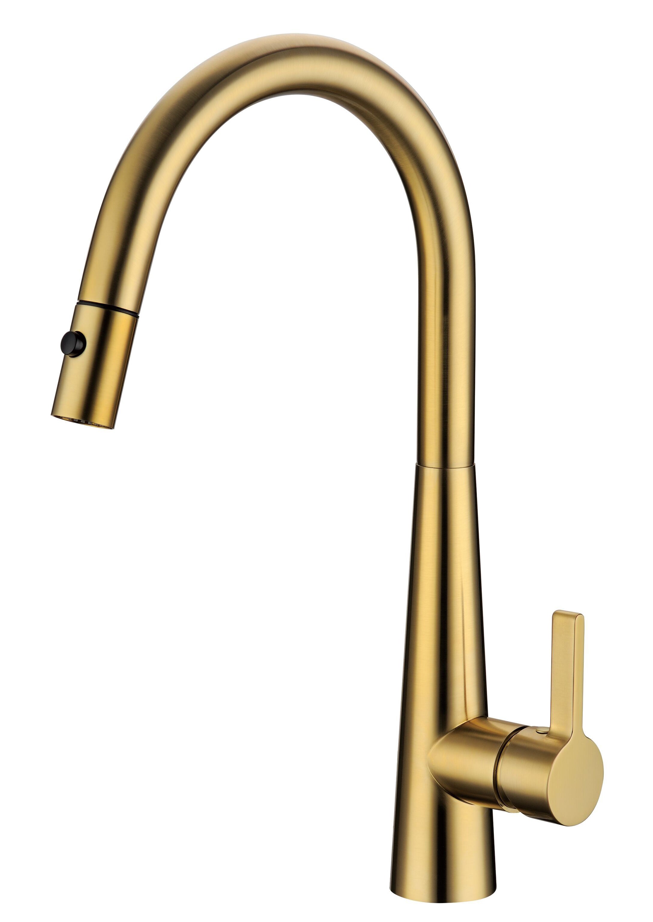 Hot Deal! Otus Brushed Gold Pull-Out Sink Mixer