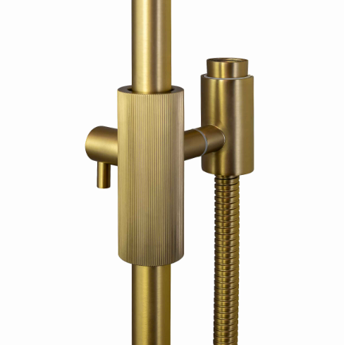 Hot Deal: CADDENCE Brushed Gold Shower Rail (No Handheld)