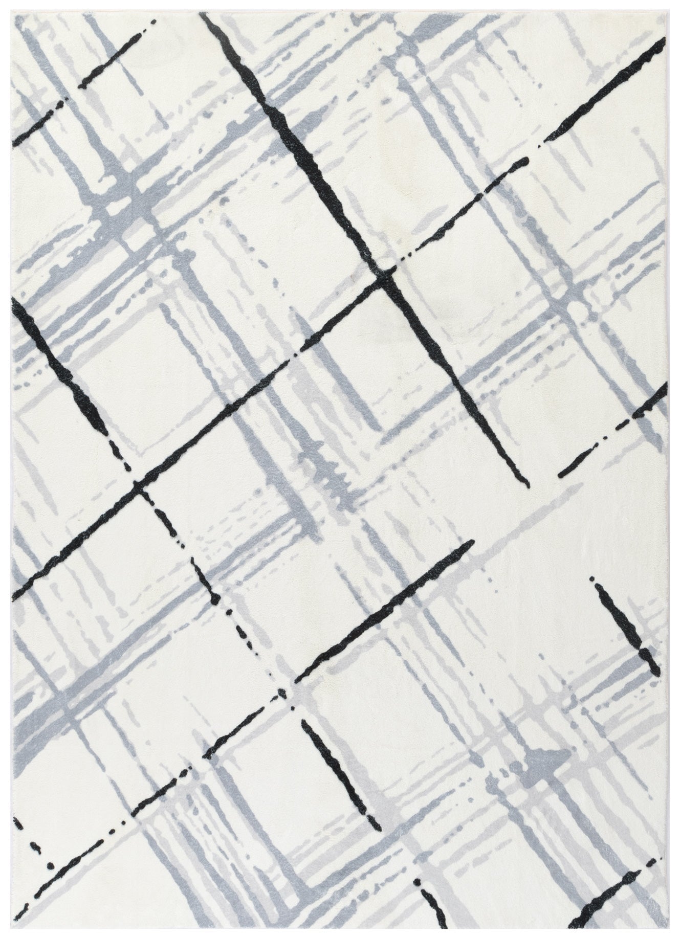 Hot Sale! Cloud Geo Blue Polyester Machine-Washable Rug for Modern Living