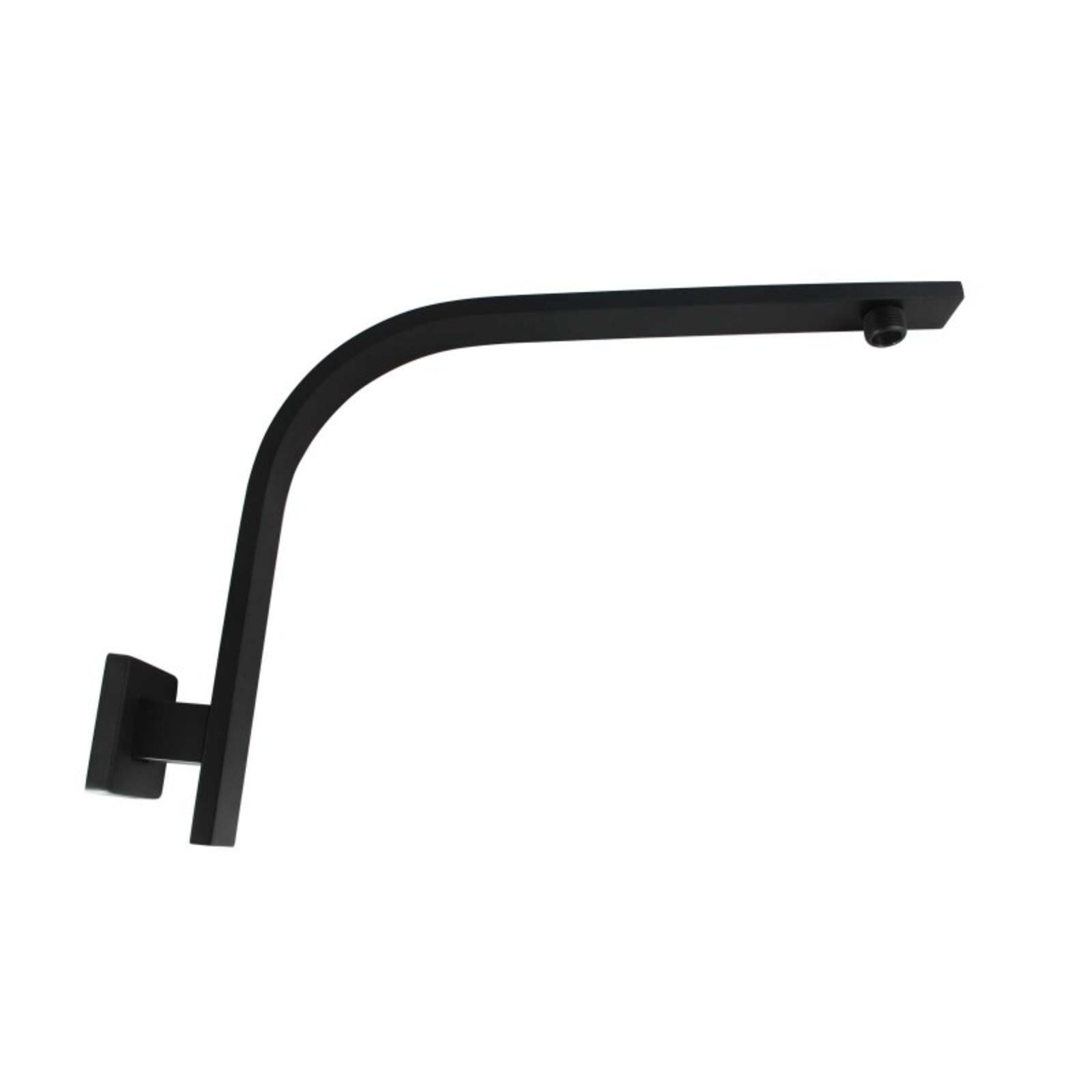 Hot Sale! Solid Brass Matte Black Gooseneck Wall - Mounted Female Shower Arm for Contemporary Bathrooms