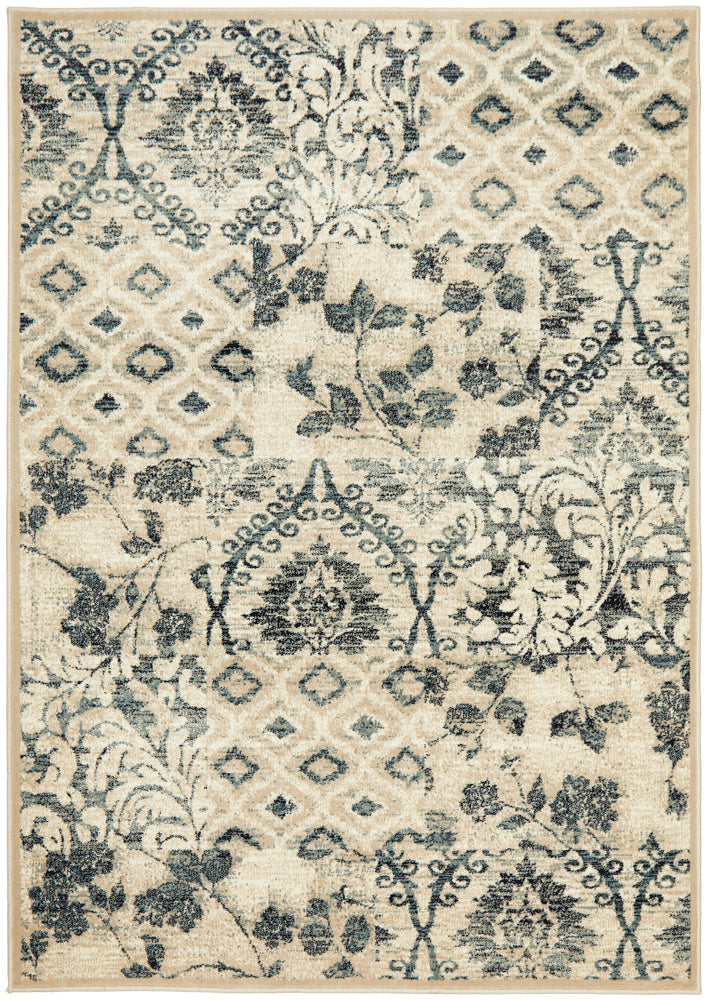 Hot! Oxford Blue Traditional Illusion Rug