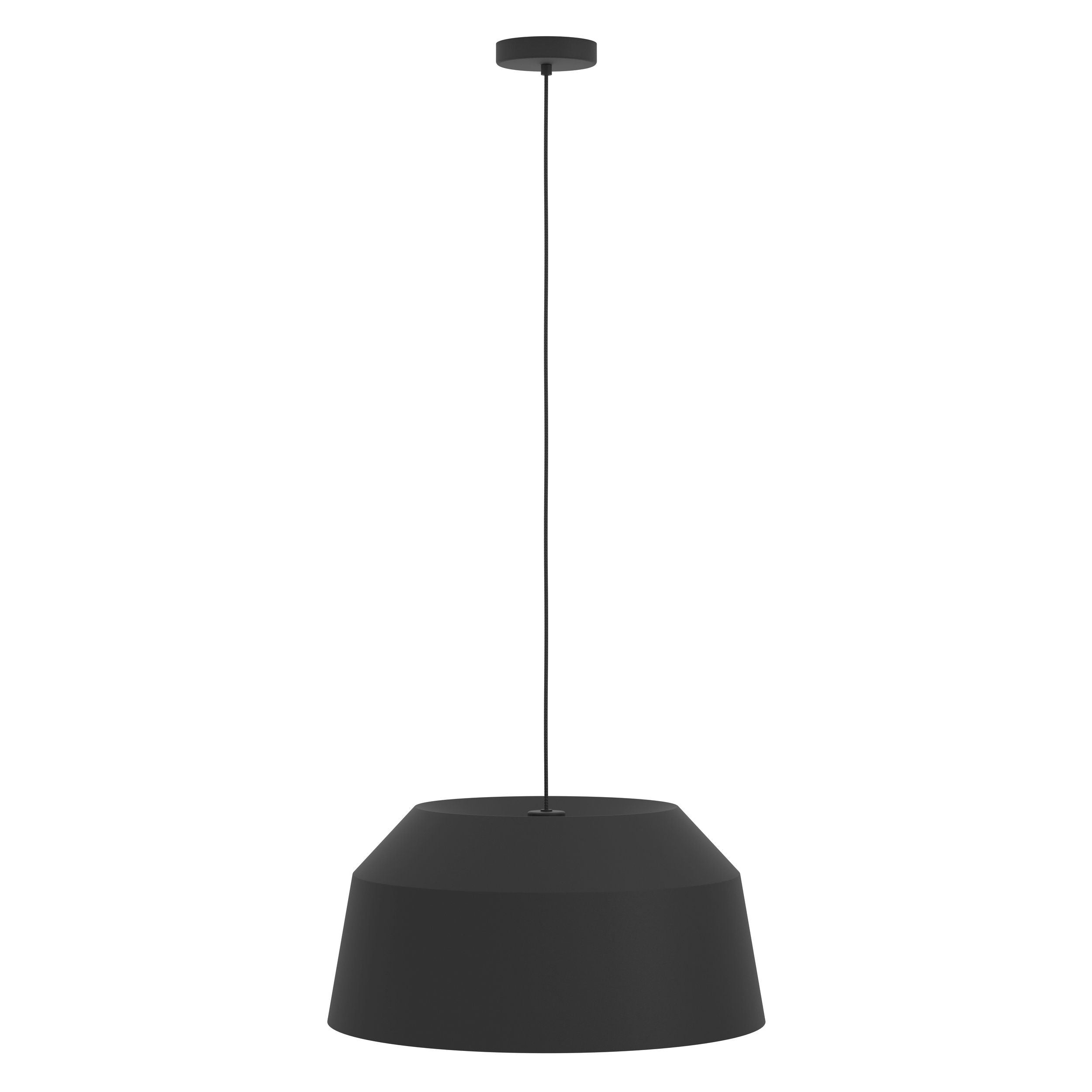 Minimalistic Black Steel CONTRISA Pendant Light for Modern Interiors