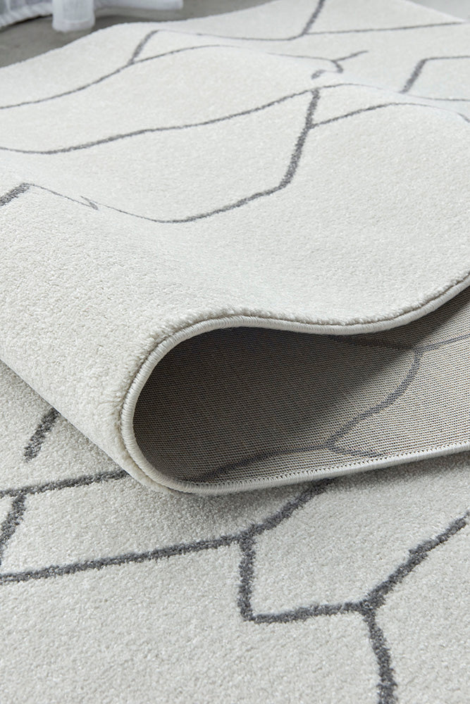 Grey Paradise Ivy Power - Loomed Runner Rug with 10mm Polypropylene Pile