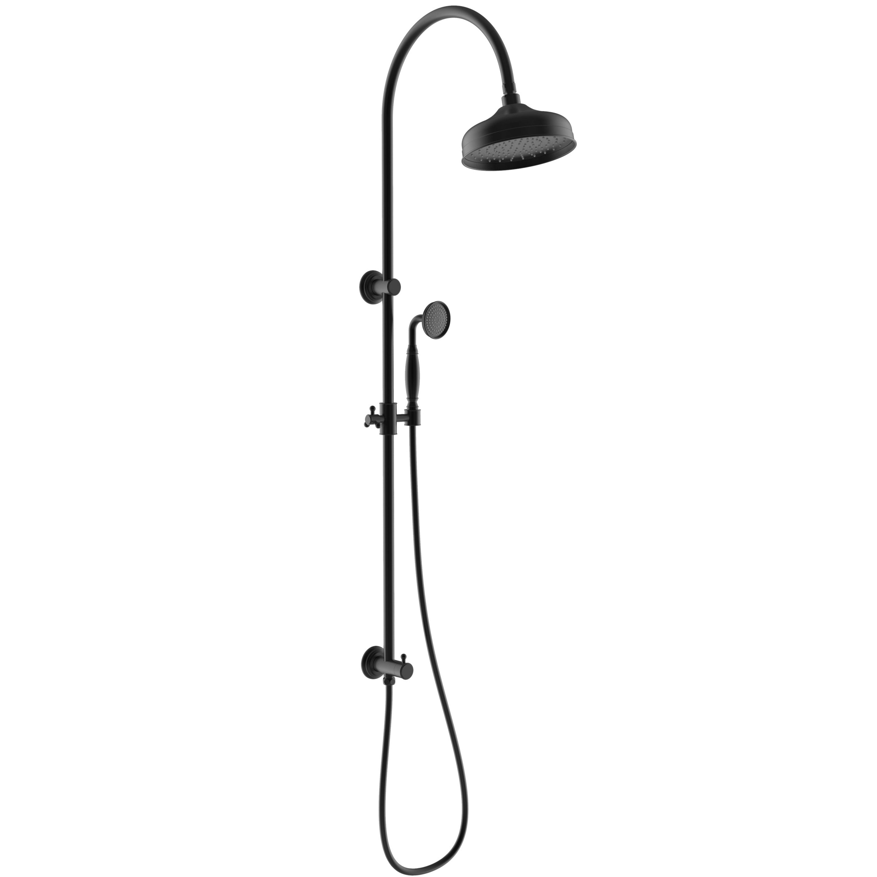 Hot! Matte Black Clasico Shower Set Combo