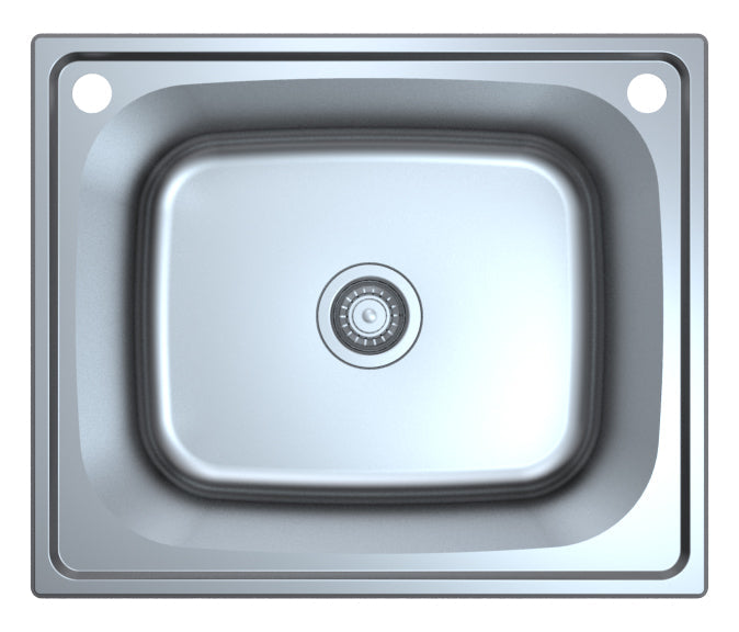Hot Deal! Chrome Otus Drop - in Laundry Tub, 600 x 500 x 250mm