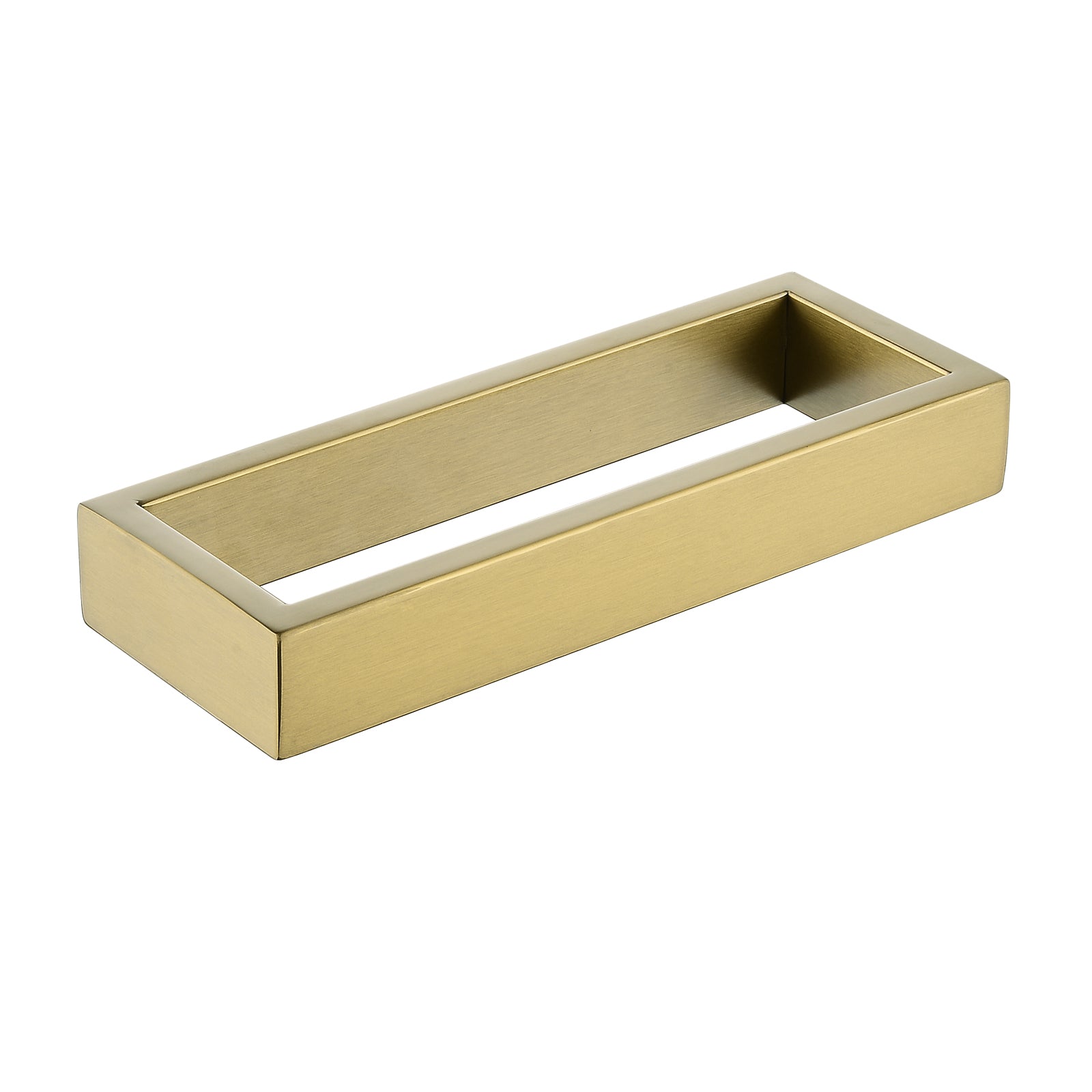 Hot Deal! 200mm Square Brushed Yellow Gold Single Towel Rail for Bathroom