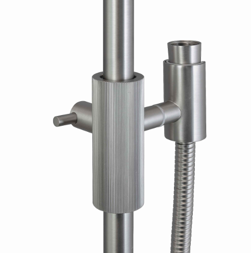 Hot Deal: CADDENCE Brushed Nickel Shower Rail (No Handheld)