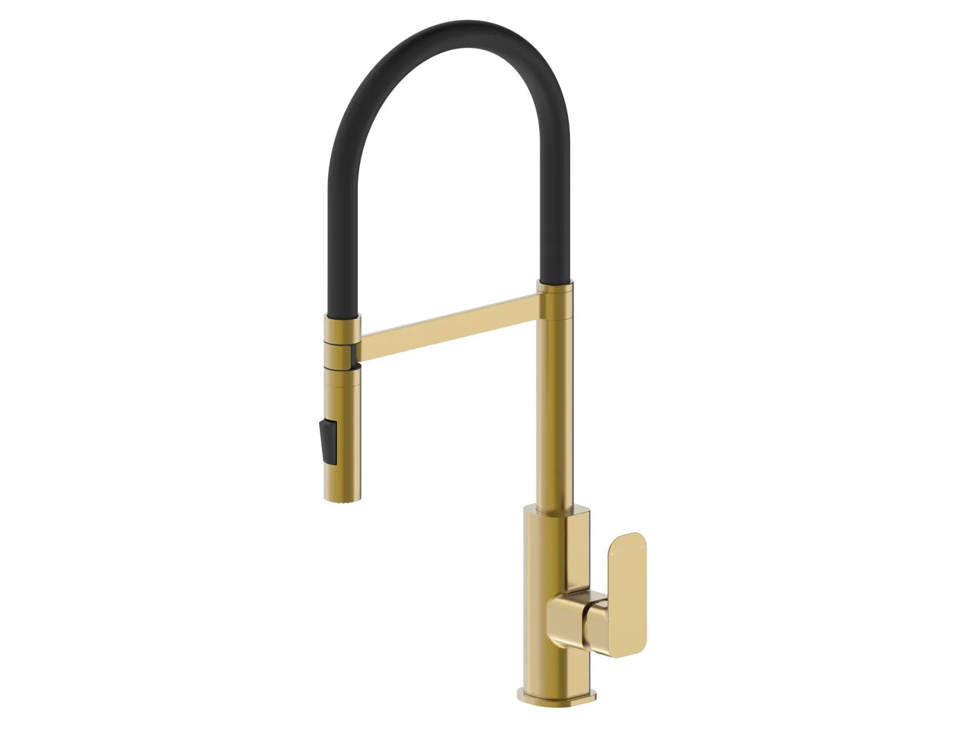 Oskar Brushed Gold Pull-Out Kitchen Sink Mixer with Multi-Functions
