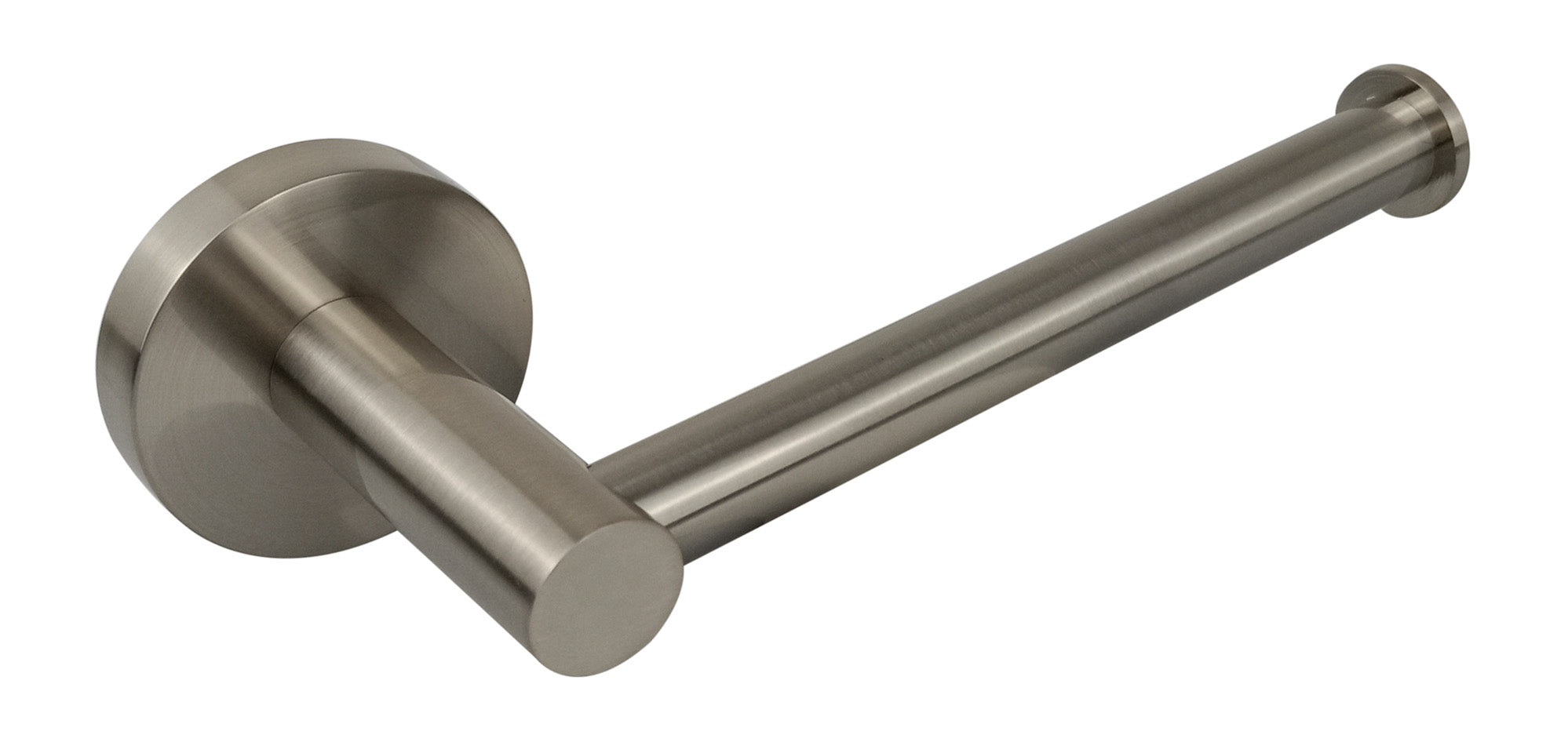 Brushed Nickel Otus L-Shaped Toilet Paper Roll Holder with 7-Year Warranty