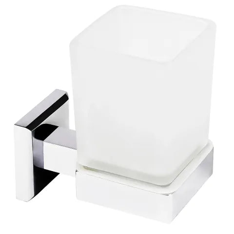 Hot Deal! Chrome Square Glass Tumbler Holder - A Great Choice for Builders