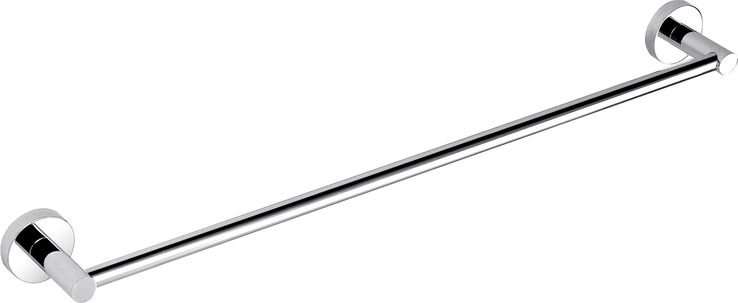 750mm Chrome-plated Single Round Otus Towel Rail