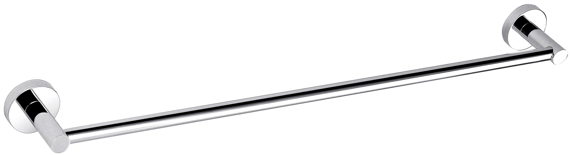 Chrome-plated 600mm Single Round Otus Towel Rail - Great Value with 7-Year Warranty