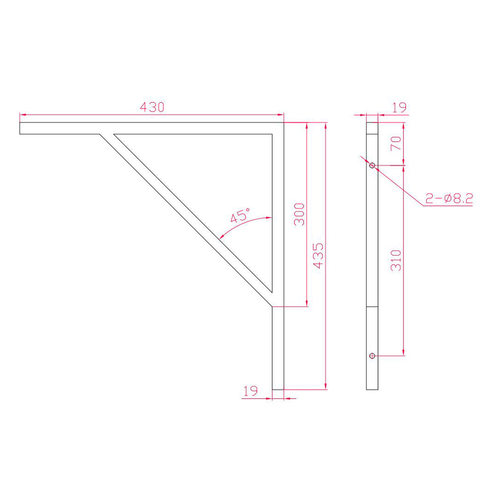 Commercial Sink Cleaner with Wall Brackets and Grate (555x455x200)
