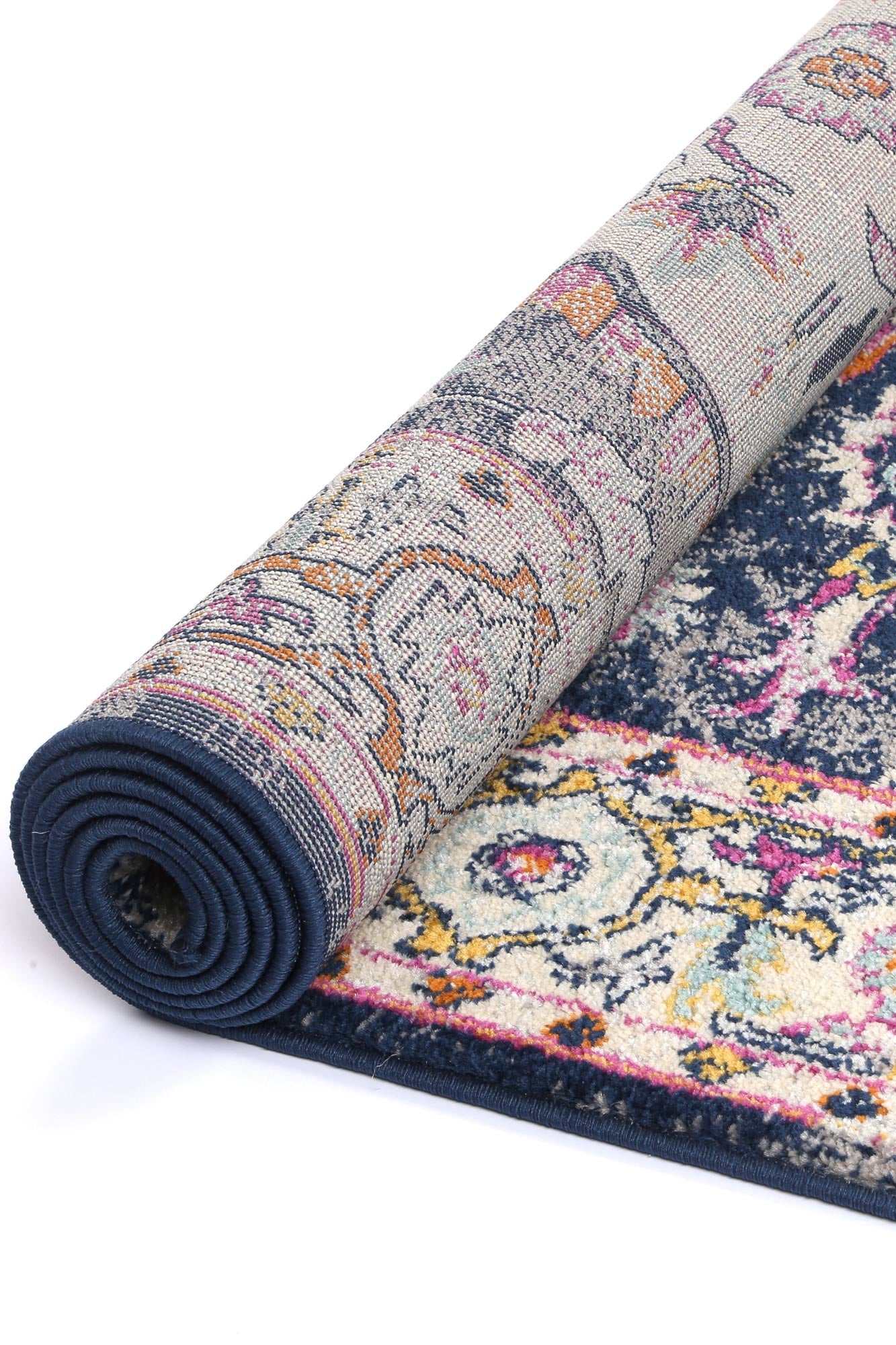 Palermo Catania Navy Rug - Durable, Vibrant and Kid & Pet Friendly