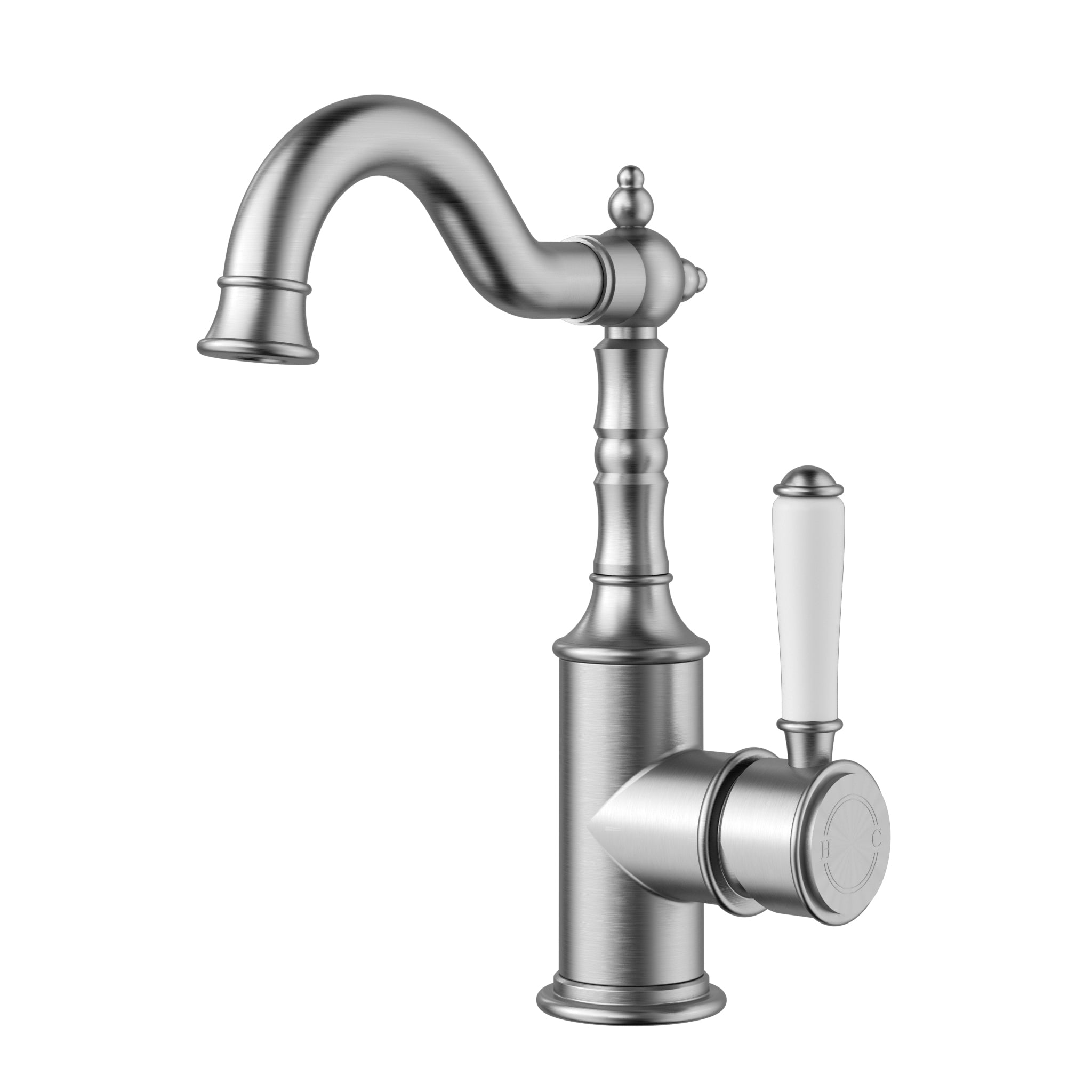 Brushed Nickel Clasico Basin Mixer with High - Quality Features