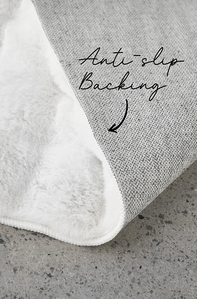 Machine Washable Bubble White Rug - A Tactile and Practical Luxury