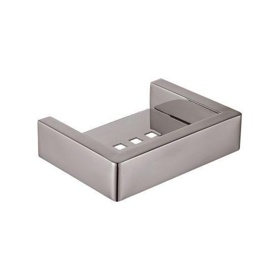 Elegant Brushed Nickel Cavallo Soap Dish Holder for Modern Bathrooms