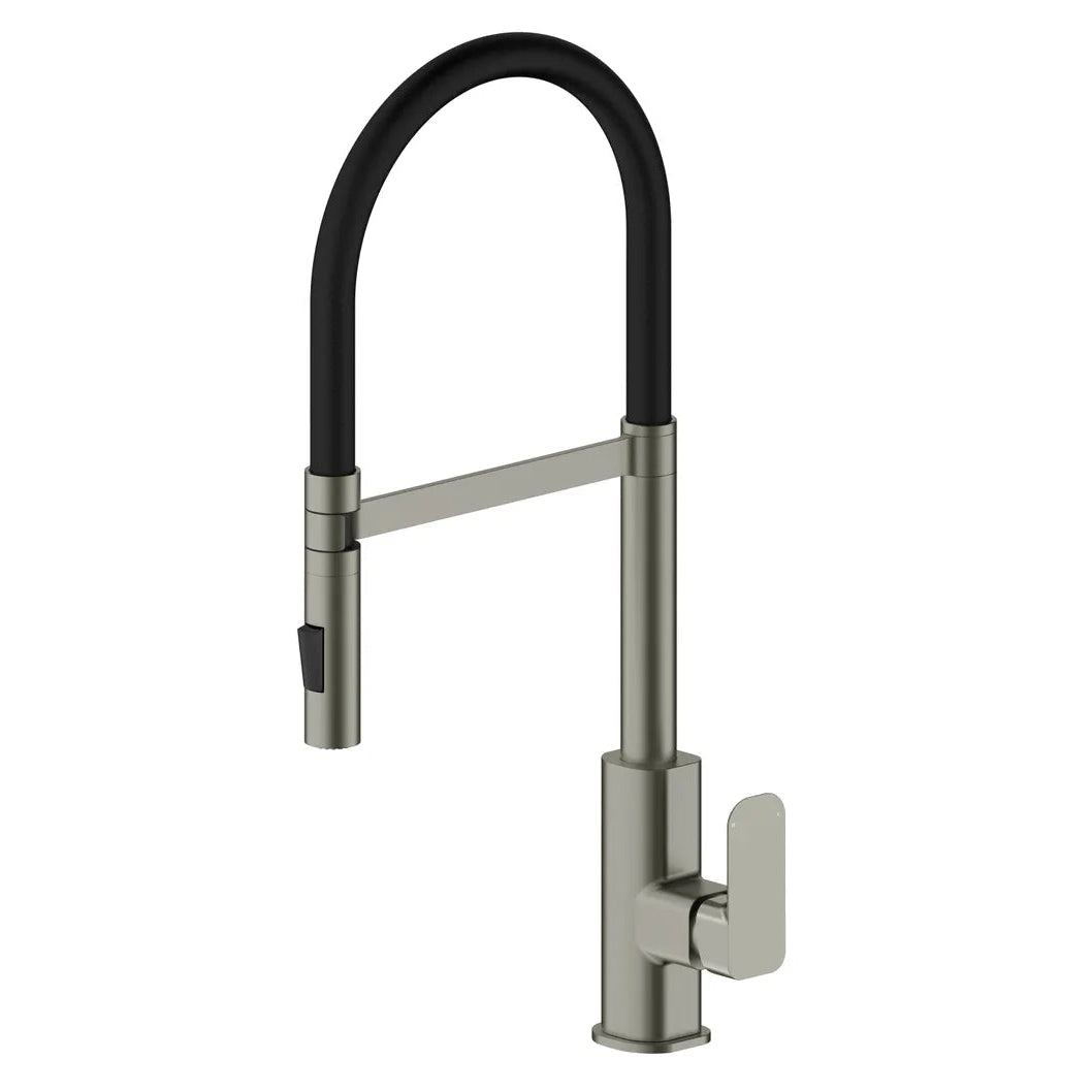 Hot Deal! Oskar Kitchen Pull - Out Sink Mixer in Stylish Brushed Nickel Finish