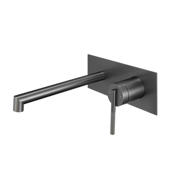 Hot Sale! CADDENCE Bathroom Brushed Gun Metal Mixer with Spout for Modern Design