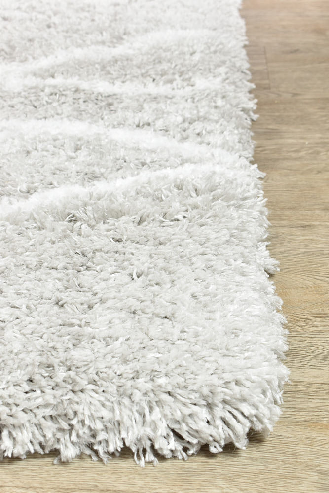 Cobi Soft and Stylish Light Grey Machine - Made Rug 8741A