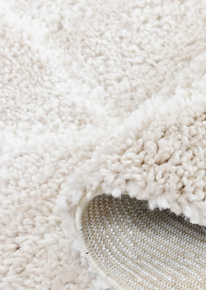 Hot Sale! Cream Beige Palermo Shaggy Machine - Made Rug 1562A for Home Decor